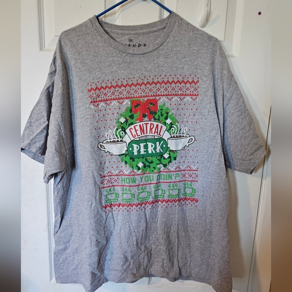 Ripple Junction Gray and Green Short Sleeve Tee